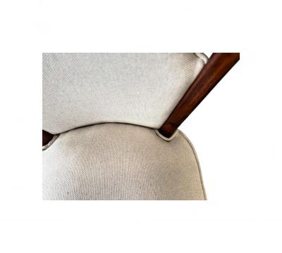 Giuseppe Scapinelli Set of Dining Chairs in Rosewood Fabric Giuseppe Scapinelli 1950s Lot 669