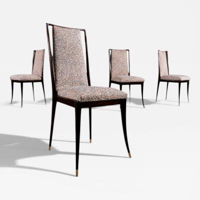 Giuseppe Scapinelli Set of Four Dining Chairs in Rosewood by Giuseppe Scapinelli 1950s Lot 352