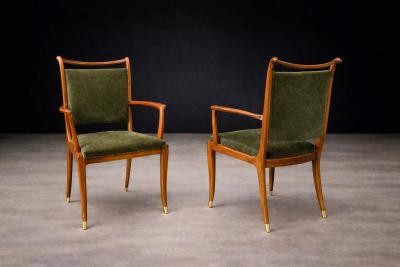 Giuseppe Scapinelli Set of Twelve Giuseppe Scapinelli Dining Armchairs in Cavi na