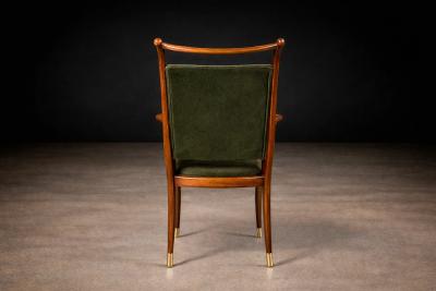Giuseppe Scapinelli Set of Twelve Giuseppe Scapinelli Dining Armchairs in Cavi na