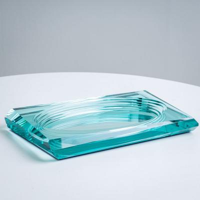 Glass Centerpiece in the style of Fontana Arte Italy 20th Century