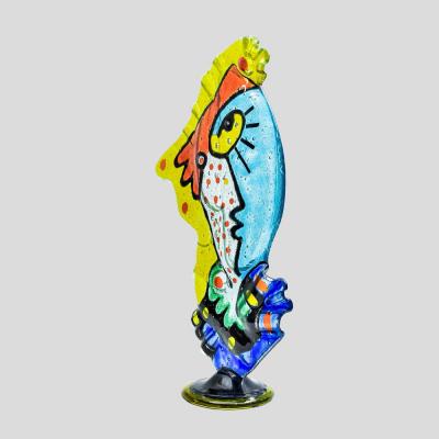 Glass Sculpture Grande Pensatore by Silvio Vigliaturo