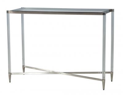 Glass Top Acrylic Console Table