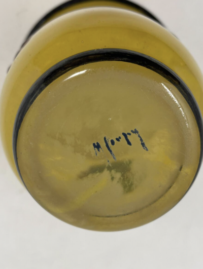 Glass Vase by Marcel Goupy Signed