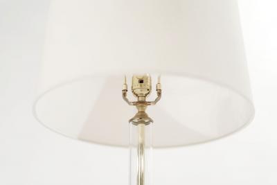 Glass and Brass Table Lamps C 1960s