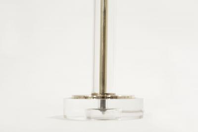 Glass and Brass Table Lamps C 1960s