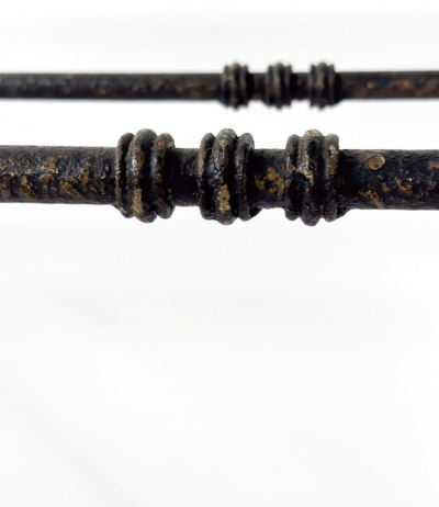 Glass and Wrought Iron Console France 1940s