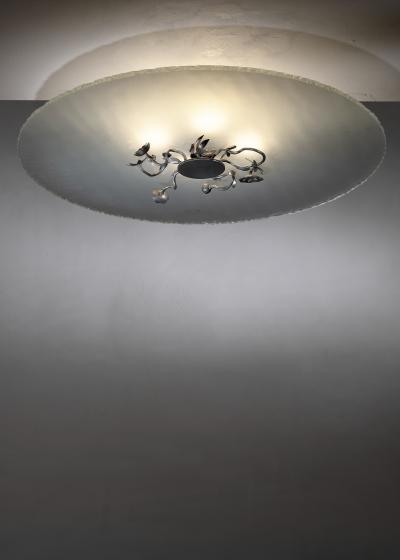 Glass ceiling lamp