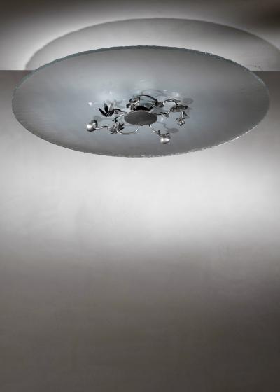Glass ceiling lamp