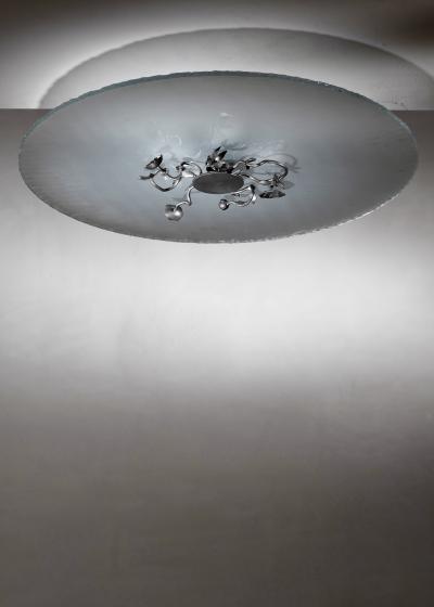Glass ceiling lamp