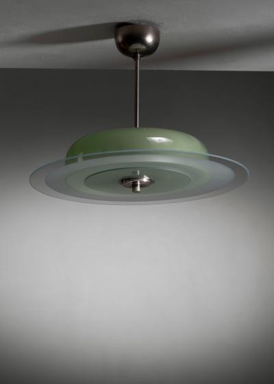 Glass pendant lamp