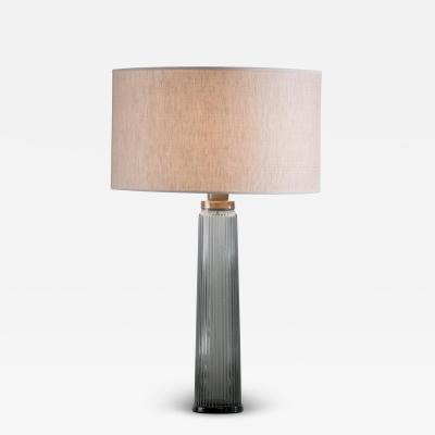 Glass table lamp