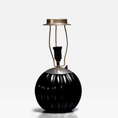 Glass table lamp