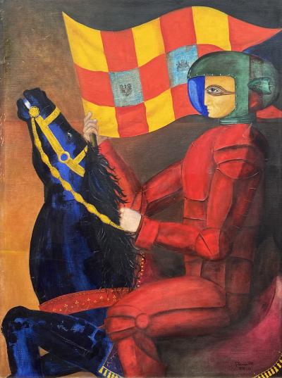 Glauco Pinto de Morais Knight and Blue Horse