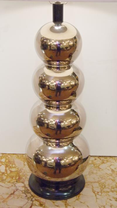 Glaze Ceramic Stacked Ball Table Lamp