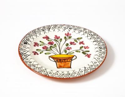 Glazed Ceramic Decorative Plate Greece 20th C