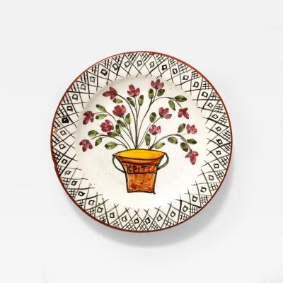 Glazed Ceramic Decorative Plate Greece 20th C