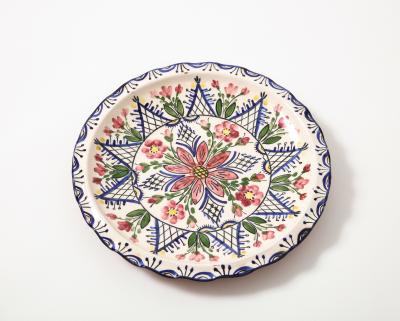 Glazed Ceramic Decorative Plate Greece 20th C