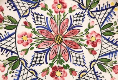 Glazed Ceramic Decorative Plate Greece 20th C