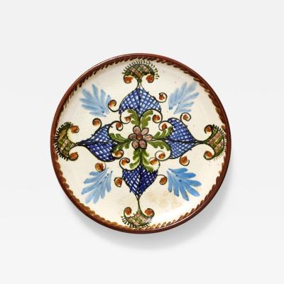 Glazed Ceramic Decorative Plate Greece 20th C