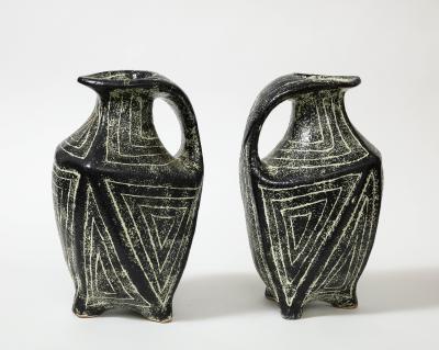 Glazed Ceramic Floor Vase Hungary c 1970