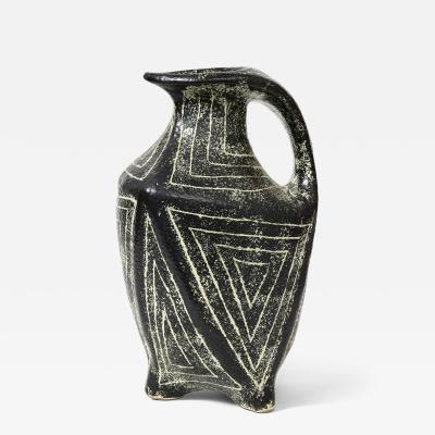 Glazed Ceramic Floor Vase Hungary c 1970