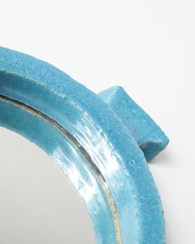 Glazed Ceramic Mirror France c 2000