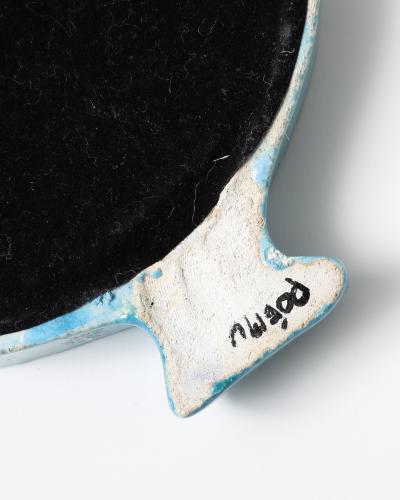 Glazed Ceramic Mirror France c 2000