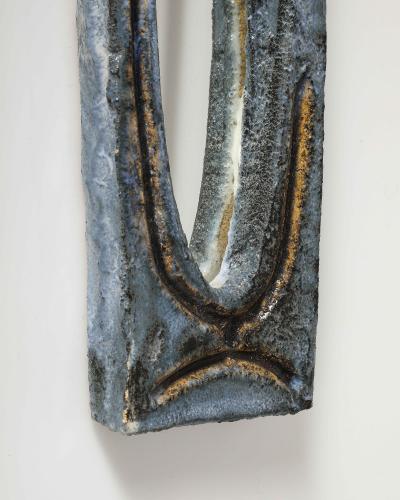 Glazed Ceramic Mirror Vallauris France c 1960