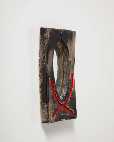 Glazed Ceramic Mirror Vallauris France c 1960