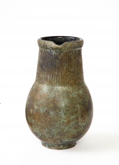 Glazed Ceramic Pitcher England c 1960