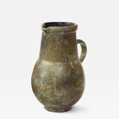 Glazed Ceramic Pitcher England c 1960