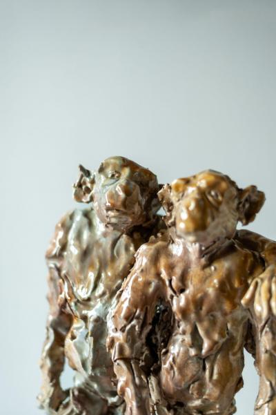 Glazed Ceramic Sculpture 1950s