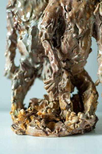 Glazed Ceramic Sculpture 1950s