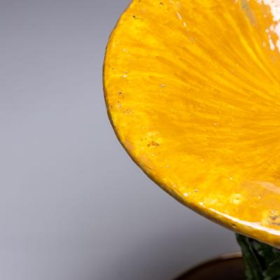 Glazed Ceramic Side Table Italy 1960s