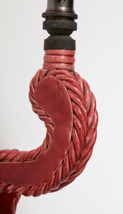 Glazed Ceramic Star Shaped Wall Sconce France c 1960