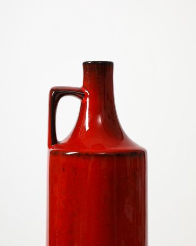 Glazed Ceramic Studio Vase Germany c 1950