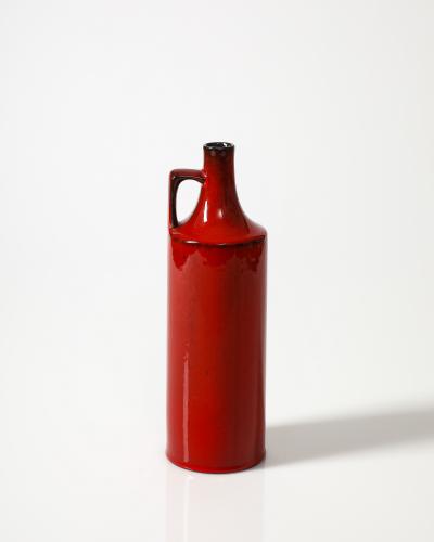 Glazed Ceramic Studio Vase Germany c 1950