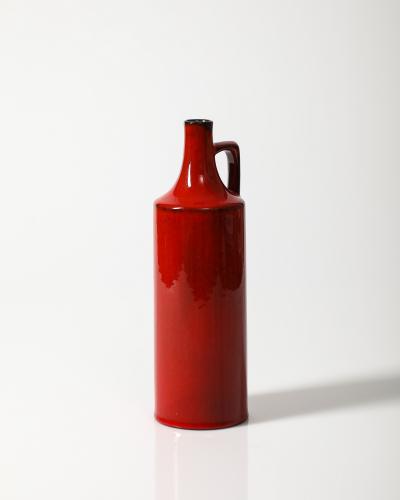 Glazed Ceramic Studio Vase Germany c 1950