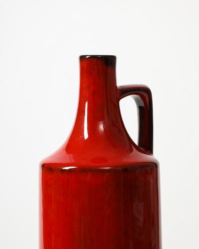 Glazed Ceramic Studio Vase Germany c 1950
