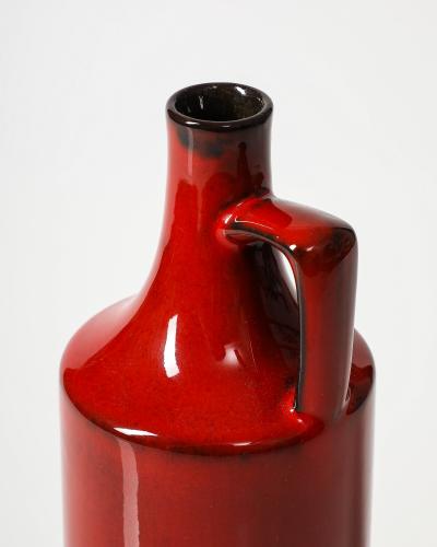 Glazed Ceramic Studio Vase Germany c 1950