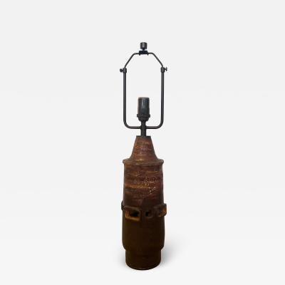 Glazed Ceramic Table Lamp France c 1950