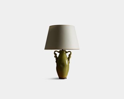 Glazed Ceramic Table Lamp Italy 20th C