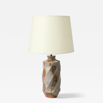 Glazed Ceramic Table Lamp La Borne France c 1960