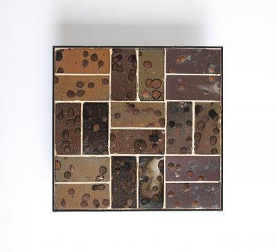 Glazed Ceramic Tile Coffee Table Belgium c 1960