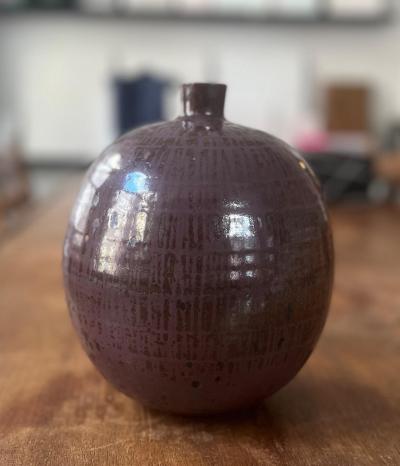 Glazed Ceramic Vase United States c 1960