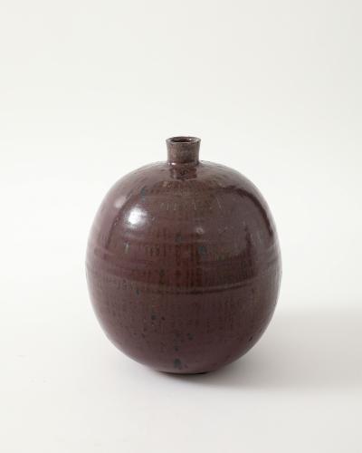 Glazed Ceramic Vase United States c 1960