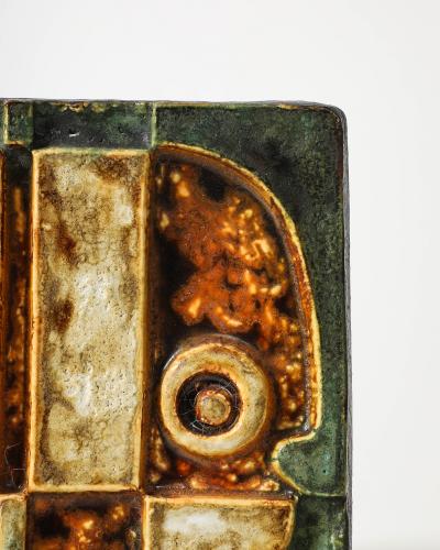 Glazed Ceramic Wall Tile France c 1960