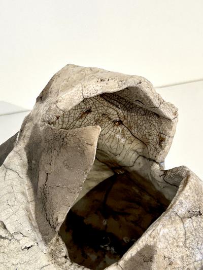 Glazed Crackled Vase by Henrik Folsgaard