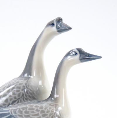 Glazed Porcelain Royal Copenhagen Decorative Pair Duck Decorative Sculpture